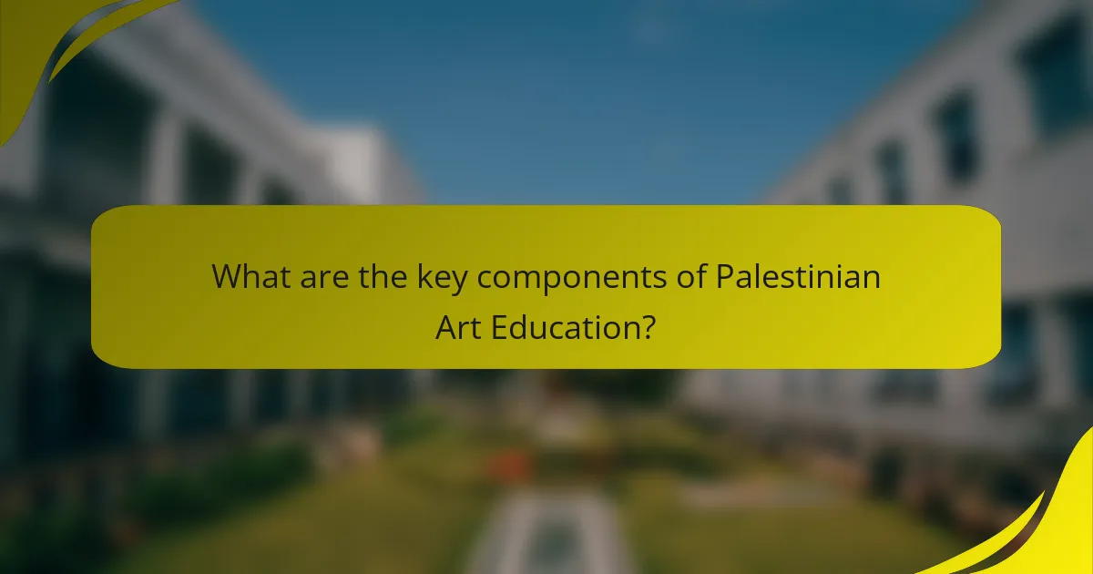 What are the key components of Palestinian Art Education?